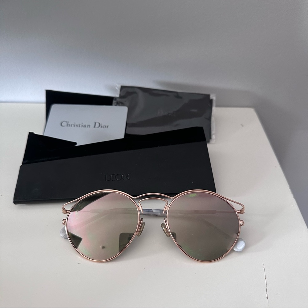 AUTHENTIC DIOR ORIGINS1 Rose Gold Sunglasses